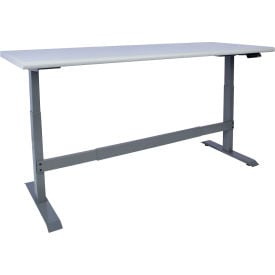 GoVets™ Electric Adjustable Height Workbench Laminate Safety Edge 72