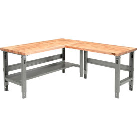 GoVets™ L-Shaped Workbench 72 x 78