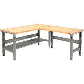GoVets™ L-Shaped Workbench 72 x 78