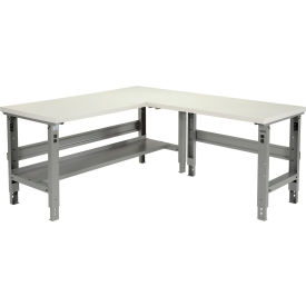 GoVets™ L-Shaped Workbench 72 x 78