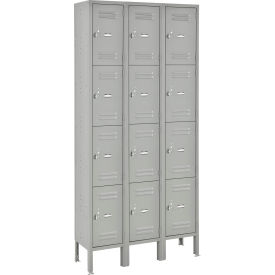 GoVets™ Capital® 4-Tier 12 Door Box Locker 36