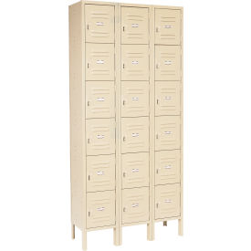 GoVets™ Capital® 6-Tier 18 Door Box Locker 36