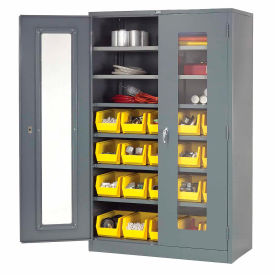 GoVets™ Locking Storage Cabinet Clear Door 48