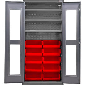 GoVets Clear-View Configurable Bin Cabinet 36