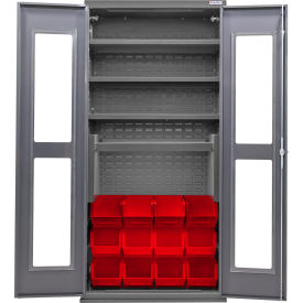 GoVets Clear-View Configurable Bin Cabinet 36
