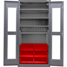 GoVets Clear-View Configurable Bin Cabinet 36