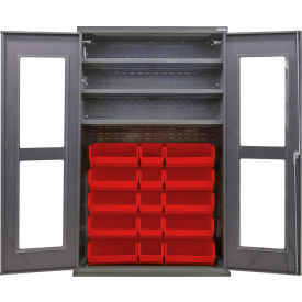 GoVets Clear-View Configurable Bin Cabinet 48