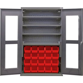 GoVets Clear-View Configurable Bin Cabinet 48