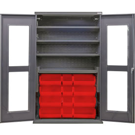 GoVets Clear-View Configurable Charging Cabinet 48