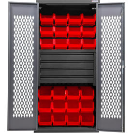 GoVets Configurable Ventilated Drawer Cabinet Gray 36