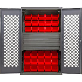 GoVets Configurable Ventilated Drawer Cabinet Gray 48
