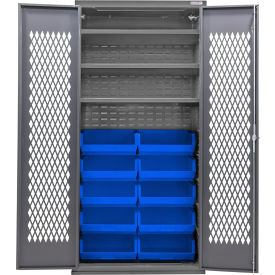 GoVets Configurable Ventilated Bin Cabinet 36