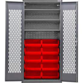 GoVets Configurable Ventilated Bin Cabinet 36