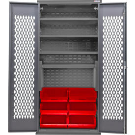 GoVets Configurable Ventilated Bin Cabinet 36