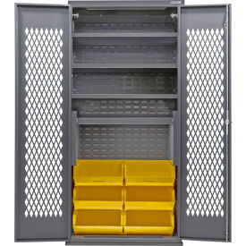 GoVets Configurable Ventilated Bin Cabinet 36