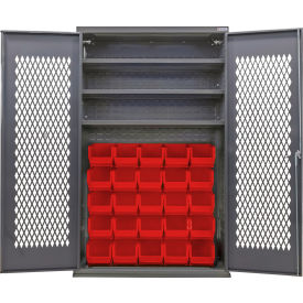 GoVets Configurable Ventilated Bin Cabinet 48