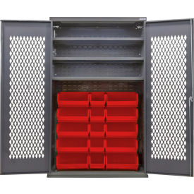 GoVets Configurable Ventilated Bin Cabinet 48