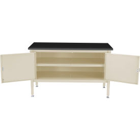 GoVets™ Security Cabinet Bench w/ Phenolic Resin Safety Edge Top 60