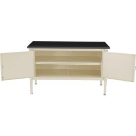 GoVets™ Security Cabinet Bench w/ Phenolic Resin Safety Edge Top 72
