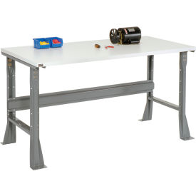 GoVets™ Flared Leg Workbench w/ ESD Square Edge Top 48