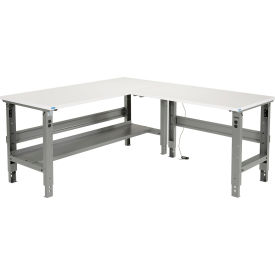 GoVets™ L-Shaped Workbench 72 x 78
