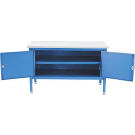 GoVets™ Security Cabinet Bench w/ ESD Square Edge Top 72