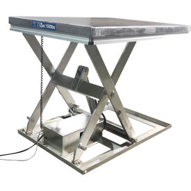 GoVets™ Stainless Steel Power Scissor Lift Table 48
