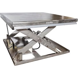 GoVets™ Stainless Steel Power Scissor Lift Table 48