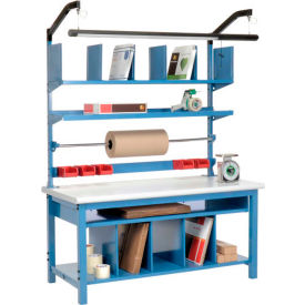 GoVets™ Complete Packing Workbench Laminate Safety Edge 60