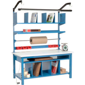 GoVets™ Complete Packing Workbench ESD Square Edge 60
