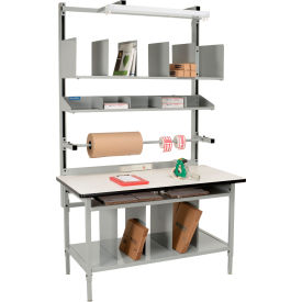 GoVets™ Bench-In-A-Box Packing Workbench Laminate T-Mold Edge 60