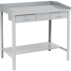 GoVets™ Extra-Wide Shop Desk W/ 2 Drawers Sloped Surface 48