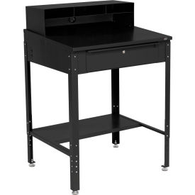 GoVets™ Sloped Shop Desk w/ Pigeonhole Riser 34-1/2