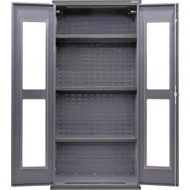 GoVets Clear-View Configurable Shelf Cabinet 36