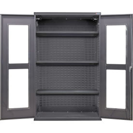GoVets Clear-View Configurable Shelf Cabinet 48