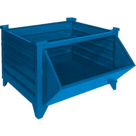 GoVets Stackable Steel Container Hopper Front 35