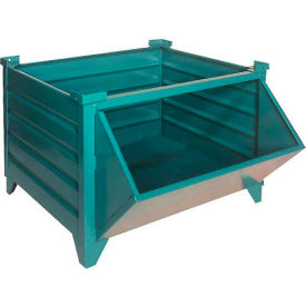 GoVets Stackable Steel ContainerHopper Front 42