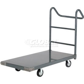 GoVets™ Steel Deck Platform Truck With Ergo Handle 60