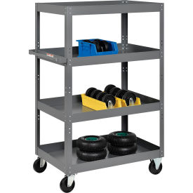 GoVets™ Steel Shelf Truck w/4 Shelves 800 lb. Capacity 36L x 24