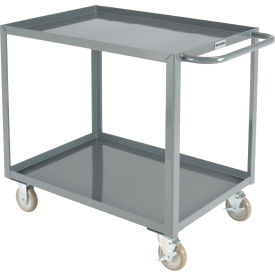 GoVets™ Welded Steel Utility Cart w/2 Tray Shelves 1200 lb. Cap 36