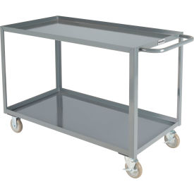 GoVets™ Welded Steel Utility Cart w/2 Tray Shelves 1200 lb. Cap 48