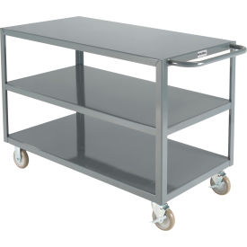 GoVets™ Welded Steel Utility Cart w/3 Shelves 1200 lb. Cap 48