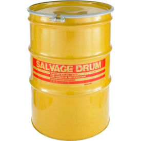 GoVets™ Carbon Steel Salvage Transport Overpack Drum 85 Gallon Open Head 380987