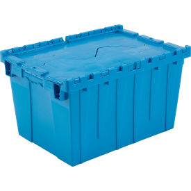 GoVets™ Plastic Attached Lid Shipping & Storage Tote 21-7/8