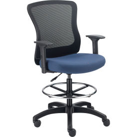 Interion® Mesh Back Task Stool Blue 547695