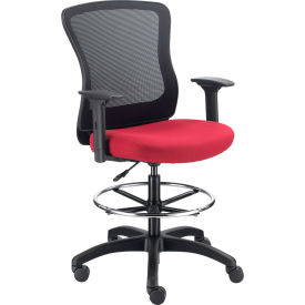 Interion® Mesh Back Task Stool Red 548695