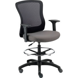 Interion® Mesh Back Task Stool Gray 964695