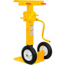 GoVets™ Hand Crank Trailer Jack Stand 100000 Lb. Static Cap. Pneumatic Wheels 432985