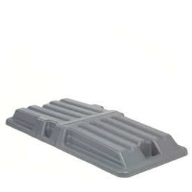 GoVets™ Gray Lid for Blue Recycling 1 Cubic Yard Tilt Truck 649237