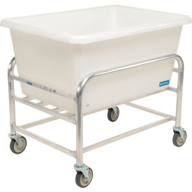 GoVets™ Bulk Mover Cart with White Tub 9 Bushel 41-1/2